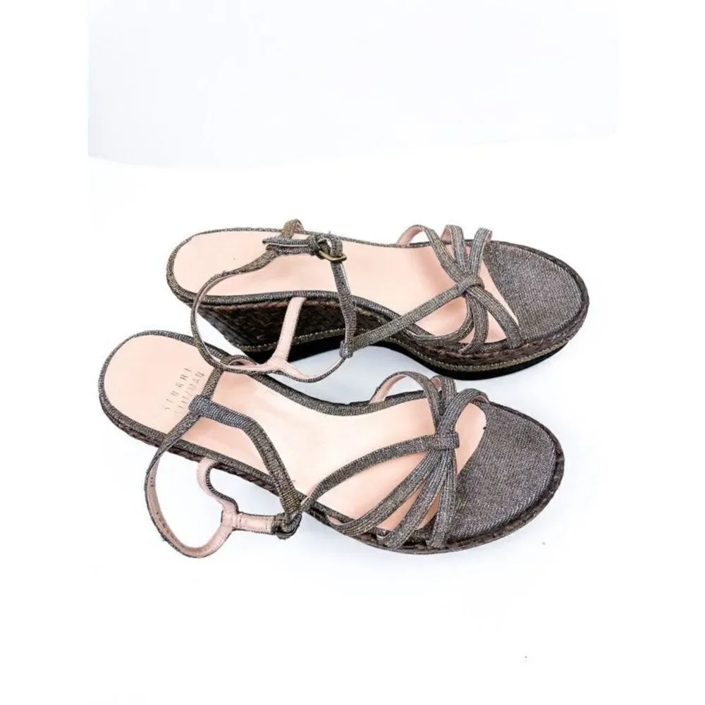 ‎Stuart Weitzman Velocity Pyrite Nocturn Wedge Heels